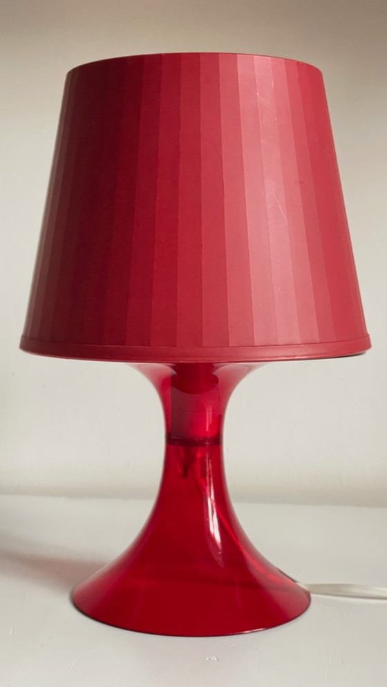 Image 1 of Lampe Rouge Ikea Vintage