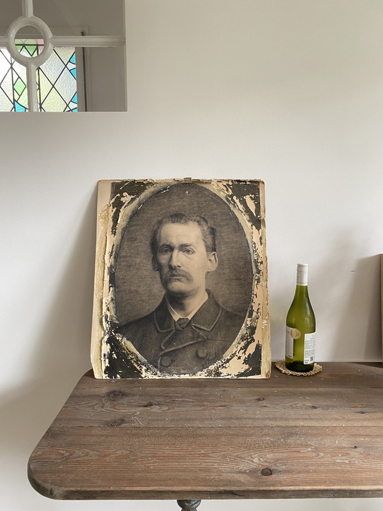 Image 1 of Charcoal drawing of Multatuli