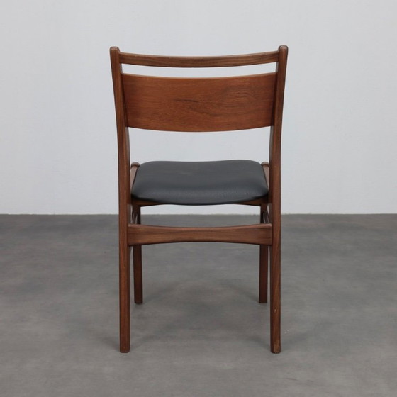 Image 1 of Juego de 4 sillas de comedor de teca de mediados de siglo, década de 1960