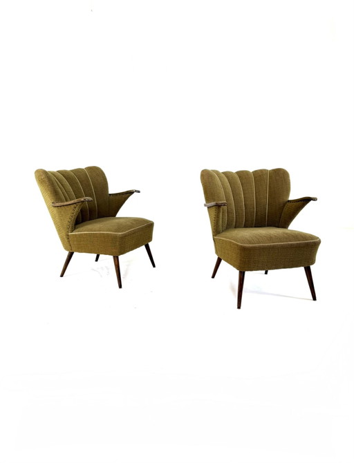 Set van 2 vintage cocktail fauteuils ‘60