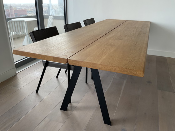 Image 1 of Eikenhouten eettafel 