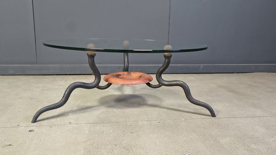 Image 1 of Mesa de centro de hierro forjado de DAB, década de 1970 - Países Bajos