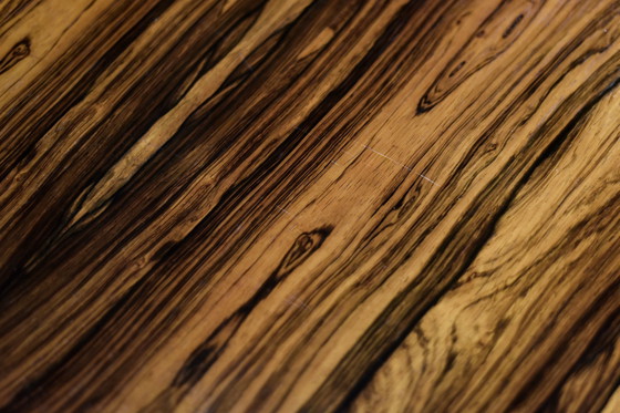 Image 1 of Tavolino da caffè grande vintage Mid-Century moderno in palissandro e alluminio di HMB Möbler Rörvik, Svezia, anni &#39;60