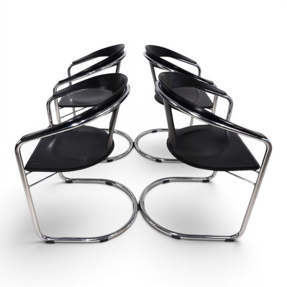 Image 1 of Juego de 4 sillas de comedor de A. Rizzatto para Lo Studio.