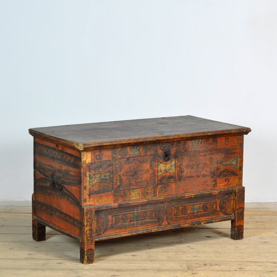 Image 1 of Folk Art Wedding Chest, Anno 1852