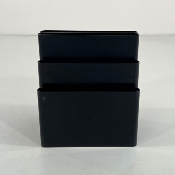 Image 1 of Porte-revues noir de Giotto Stoppino pour Kartell, années 1970