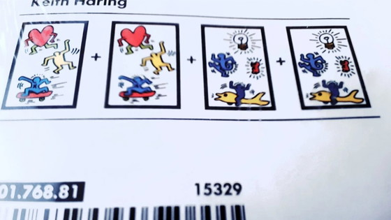 Image 1 of IKEA X Keith Haring, adesivi murali Slätthult