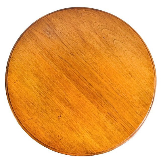 Image 1 of Mesa auxiliar modernista art déco antigua, mesa de centro de nogal, años 30