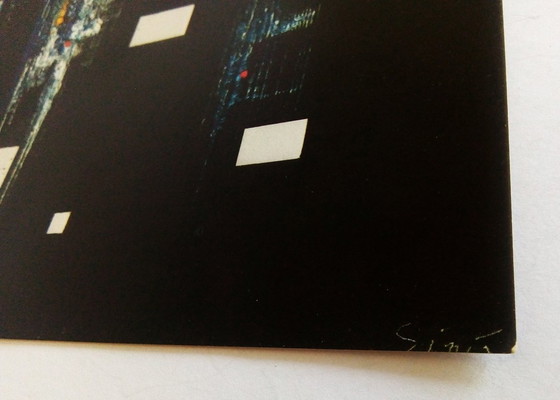 Image 1 of 2x Mario Sinica Italienischer Futurist original Lithographien 1972