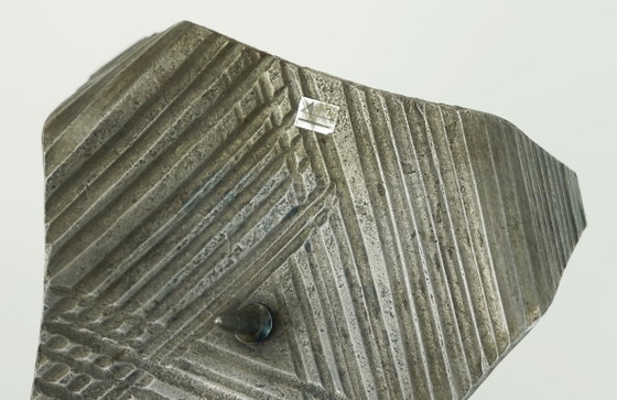 Image 1 of sculptural mid century modern brutalist iron CANDLE HOLDER 1960s 1970s