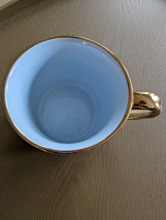 Image 1 of Tazze da caffè con manici dorati