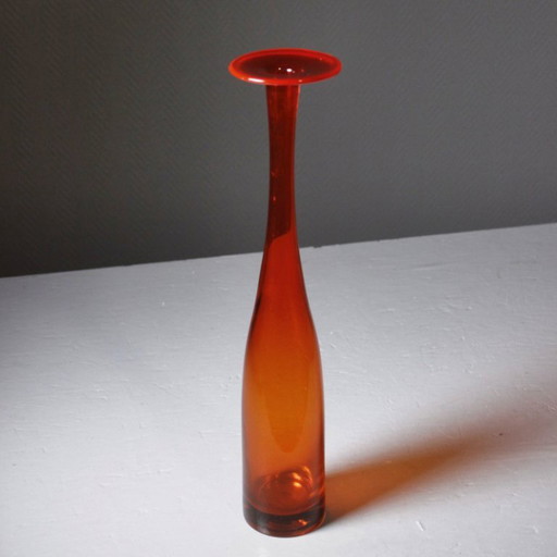 Blown Glass Vase Design Tom Connally Greenwich Flint Craft 1970s – vazen