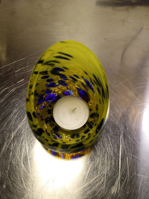 Murano glass candlestick.