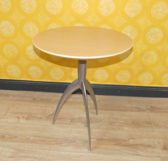 Image 1 of 90er Jahre italienisches Design Jolly Marc Berthier Magis Klubtisch Couchtisch Beistelltisch Buche/Stahl vintage modern