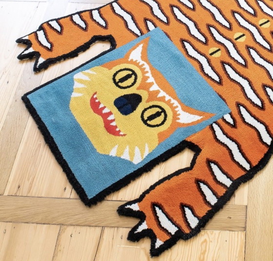 Image 1 of IKEA Glödande Walter Van Beirendonck Tijgertapijt