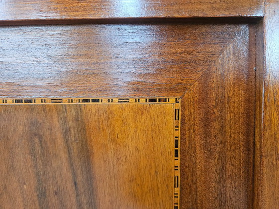 Image 1 of Early 20th century Art Nouveau sideboard with brass decorations