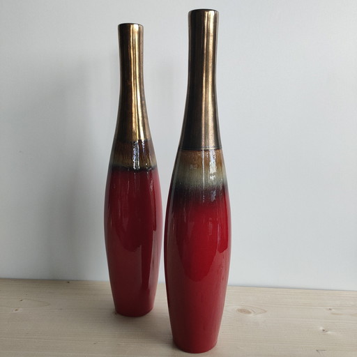Vase à fleurs vintage (poterie)