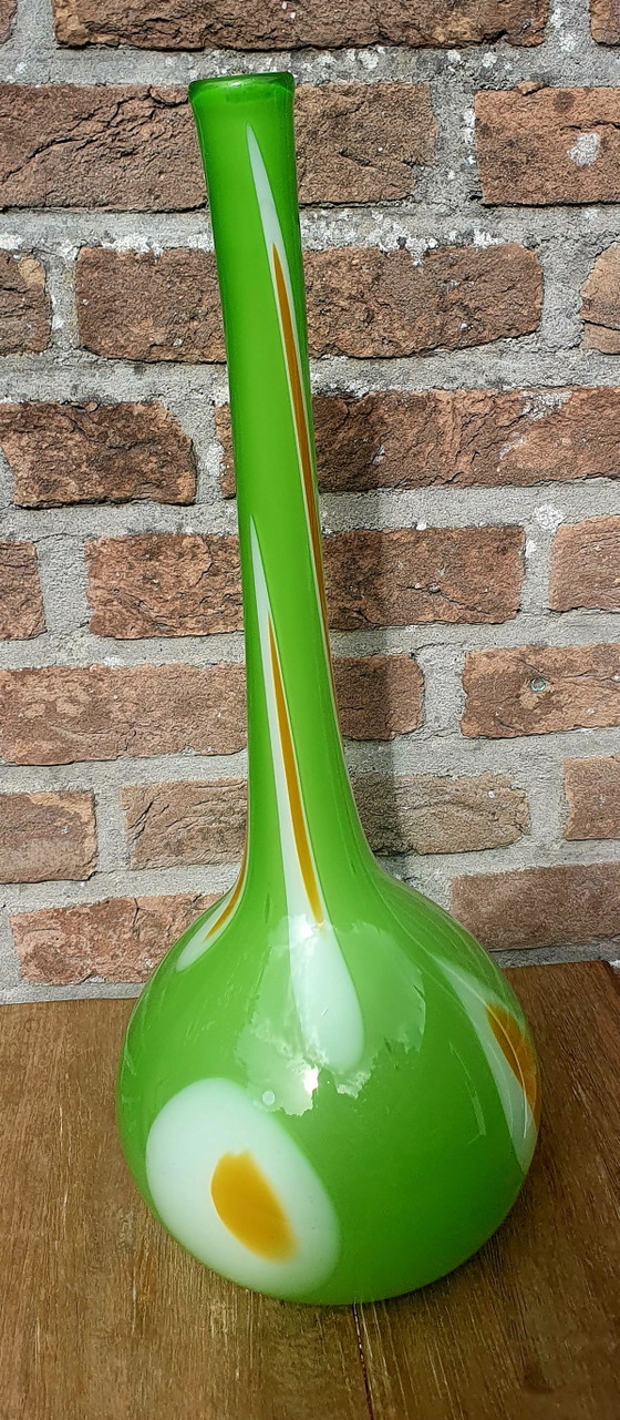 Vintage Murano / Empoli Stijl Vaas – Gelaagd Glas – 45 cm – Jaren 70 Pop-Art – Vazen (photo 3 of 6)