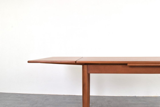 Image 1 of Mid-Century Danish Extendable Teak Dining Table from Rogenstrup Möbelfabrik, 1960s.