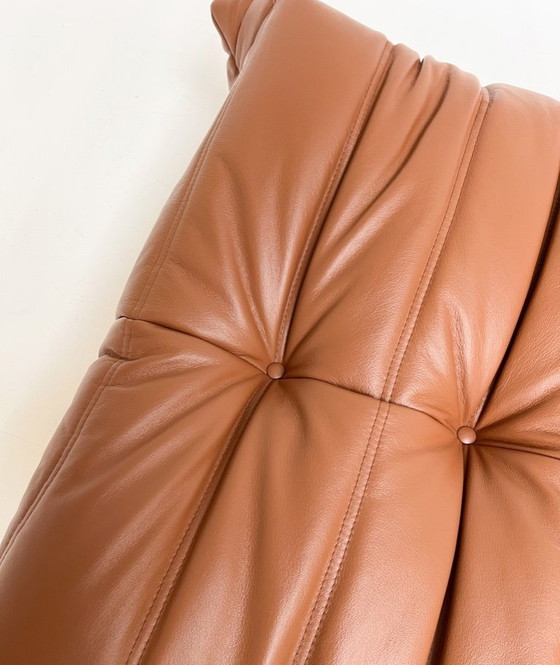 Image 1 of Pouf en cuir de Michel Ducaroy pour Ligne Roset, après 2020