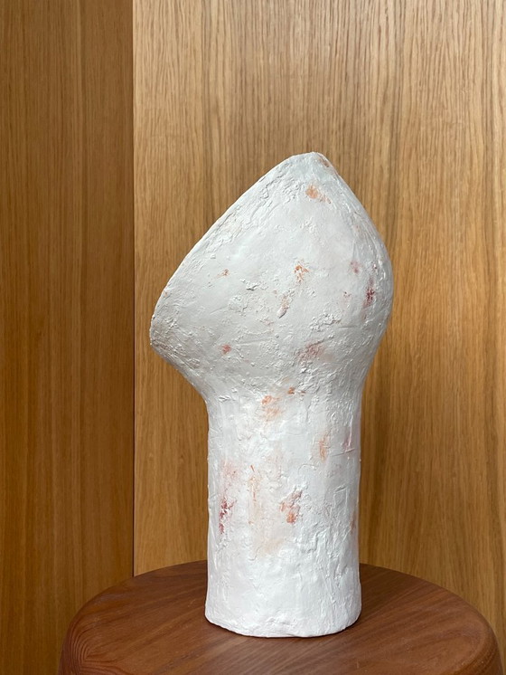 Image 1 of French contemporary ceramic lamp, "Narcisse" by Renzo Maar
