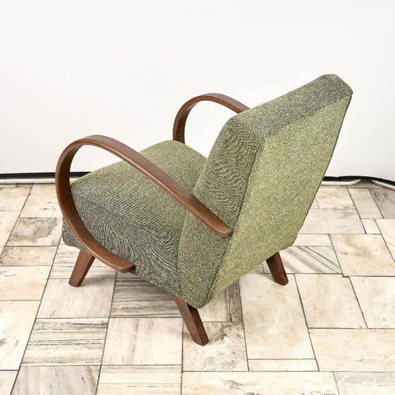 Image 1 of Poltrona modello H 410 tipo C, disegnata da Jindrich Halabala, anni '40, Cecoslovacchia.