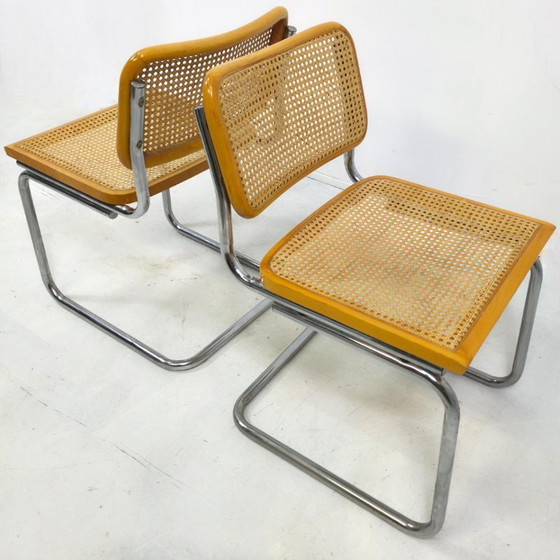 Image 1 of Cesca Stijl Stoelen, Jaren 70 mid century 6 stuks