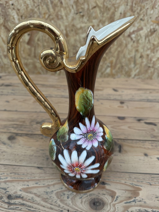 Aiguillere Vase Soliflore Vintage - Hubert Béquet Quaregnon H 28 cm
