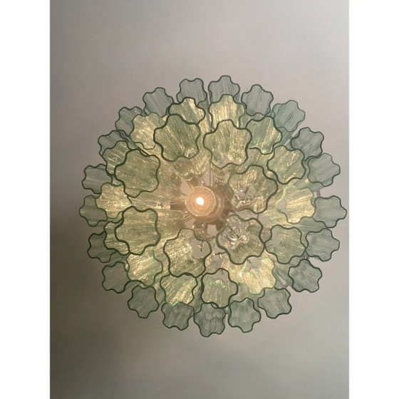 Image 1 of Lámpara de araña Tronchi estilo Murano verde moderno