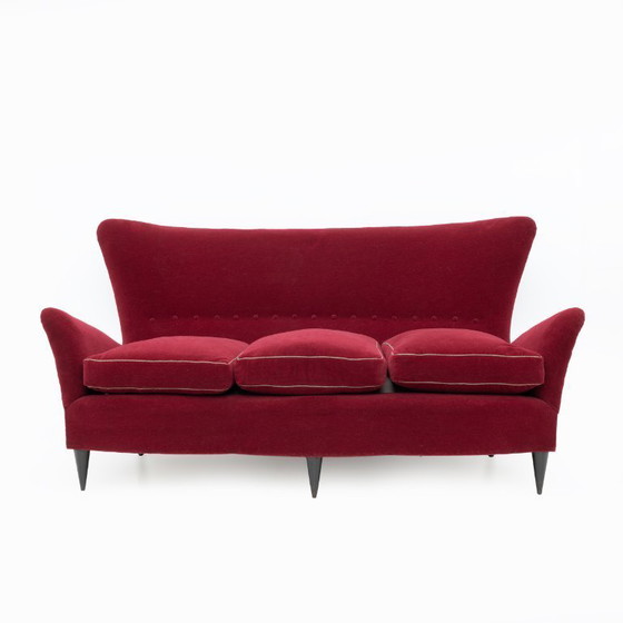 Image 1 of Gio Ponti Art Dèco Italian Sofa from Hotel Bristol Merano, 1950s