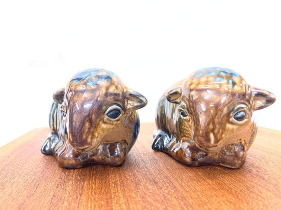 Image 1 of 2 figuras de cerámica ovejas por Klothilde Giefer ferrocarril 60s 70s