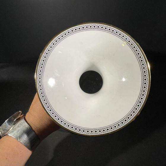 Grand Vase en Porcelaine Dorée par Change Szasz pour Hollohaza, Hongrie, années 1970 (photo 9 of 13)