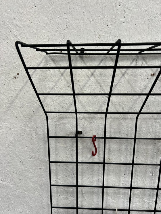Image 1 of Porte-manteau mural vintage en fil d'acier, années 1950, Karl Fichtel, Allemagne