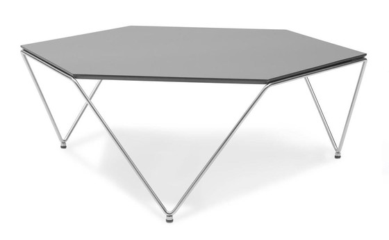 Image 1 of Harvink Hexagon coffee table chrome/black.