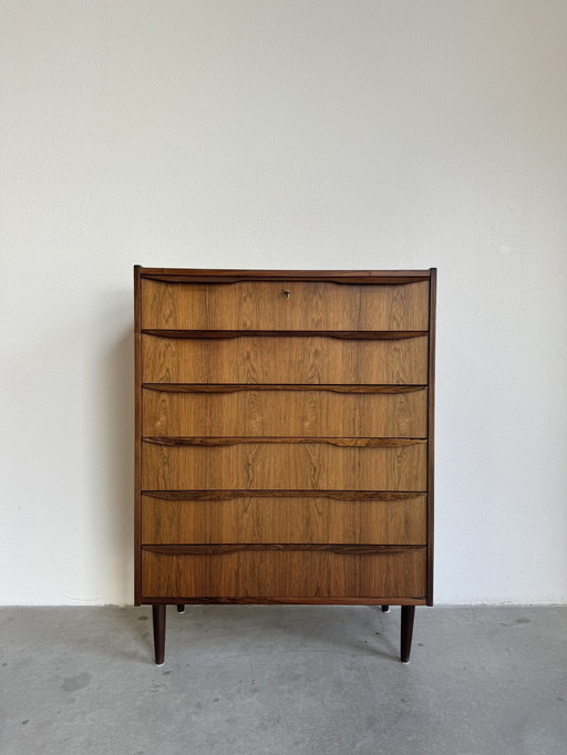 Commode vintage danoise en bois de rose
