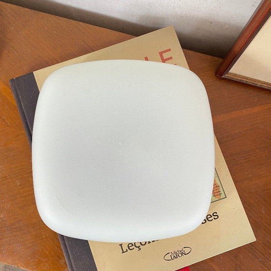 Large square ceiling light or wall lamp 25 cm matte white glass (photo 3 of 9)
