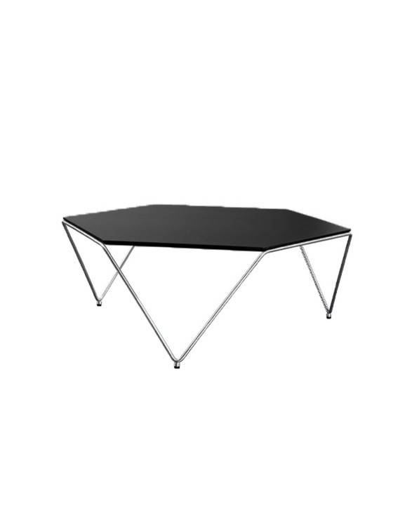 Image 1 of Harvink Hexagon coffee table chrome/black.
