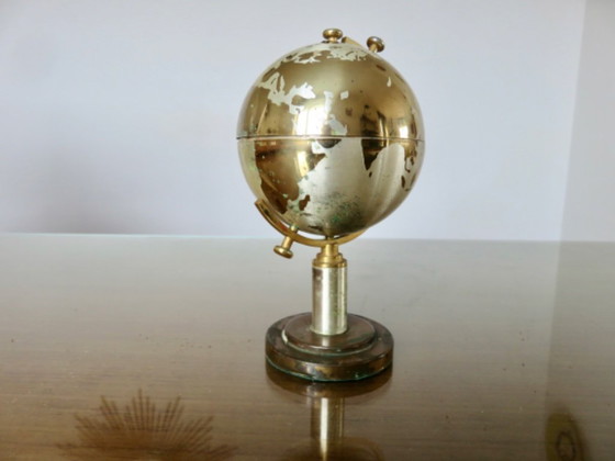 Image 1 of Globe, brass cigarette dispenser, 60s/70s