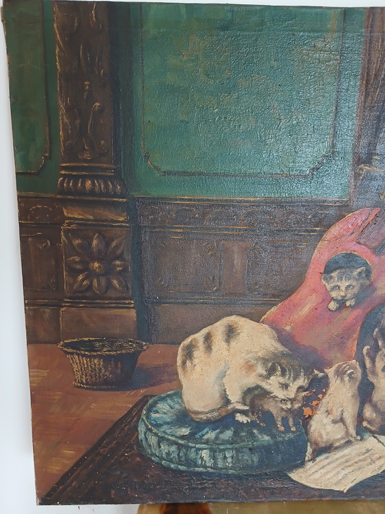 Image 1 of Œuvre d'après Henriëtte Ronner-Knip