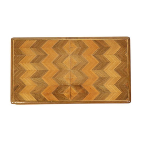 Image 1 of Schmuckkästchen aus Holz, Chevron-Muster, Art Deco