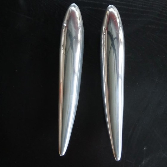 Image 1 of Appliques design italien aluminium chromé