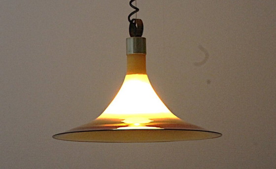 Image 1 of Lampada a sospensione Cosack in vetro di Murano color ambra