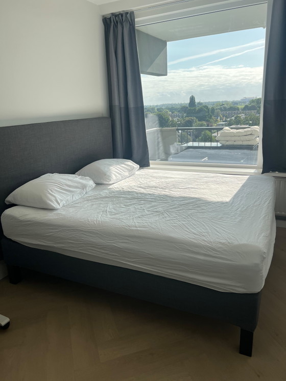 Image 1 of Lit double IKEA 180x200 + 2 matelas – Prêt à l'emploi !