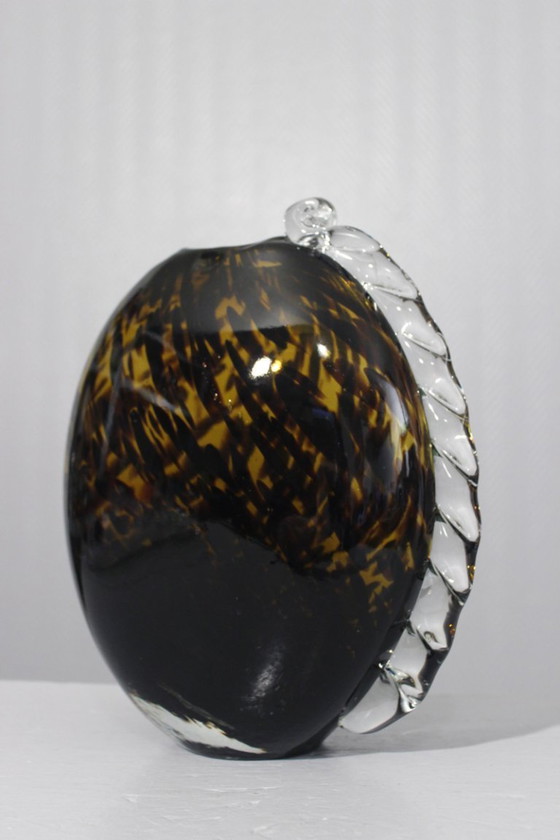 Image 1 of Grote vintage geblazen glazen vaas 1970 Murano Empoli