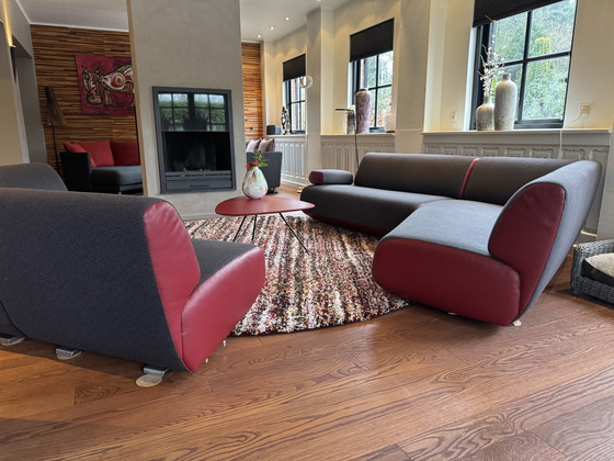 Image 1 of Leolux guadalupe fauteuil set (modulair) met salon tafel 