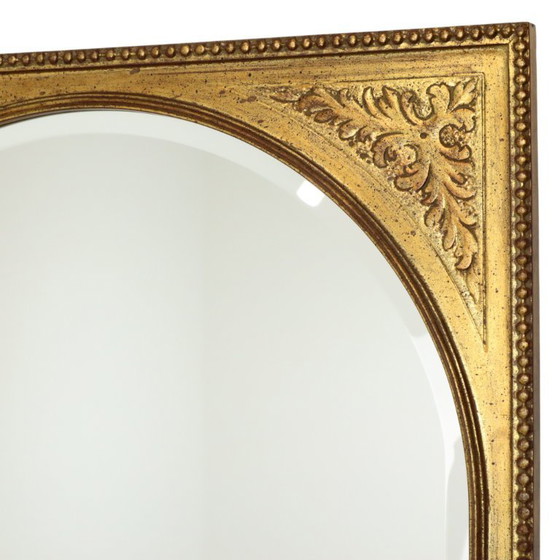 Image 1 of Vintage Gouden Deknudt Spiegel Facetgeslepen 78cm