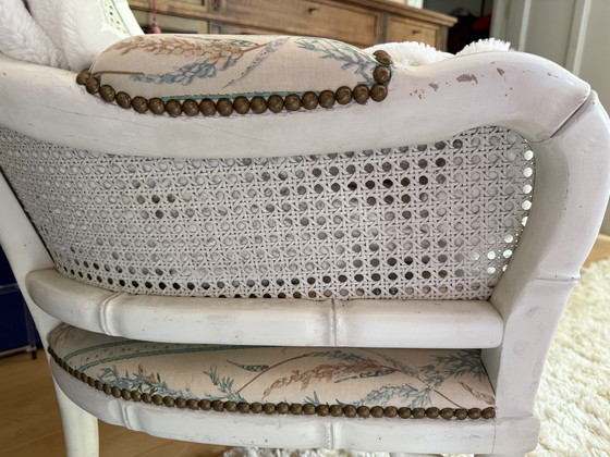 Image 1 of Faux Bamboe Giorgetti stijl met webbing