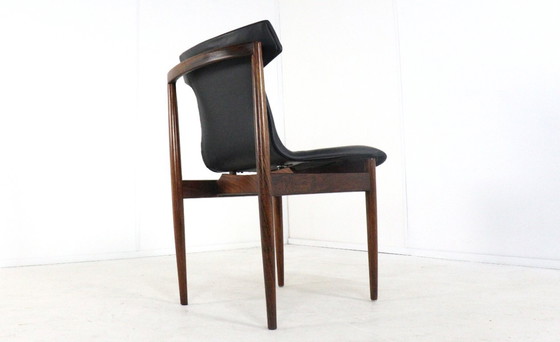 Image 1 of Set di 8 sedie Inger Klingenberg per Fristho Franeker rivestite vintage