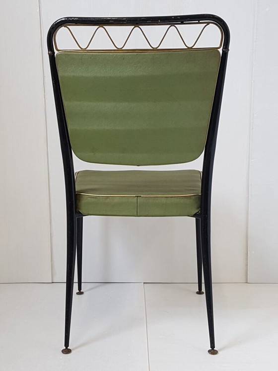 Image 1 of SET OF 6 VINTAGE CHAIRS 1950 DLG JEAN ROYERE 50S ROCKABILLY 1950S 50s