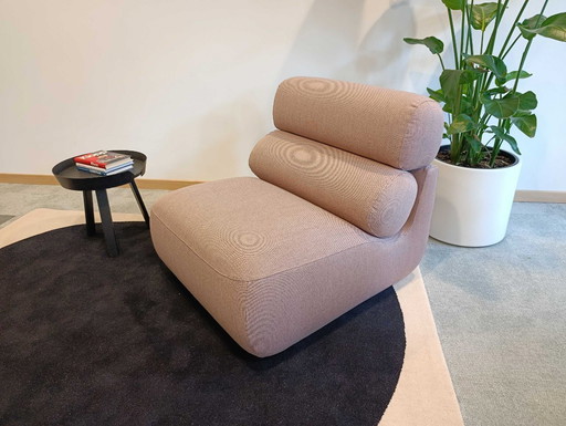 Poltrona Tylko in lana rosa cipria.